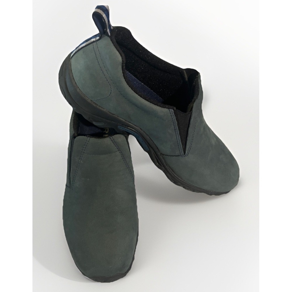 Merrell Jungle Moc Nubuck Ombre Blue Men's‎ 11.5 Slip On Hiking Casual